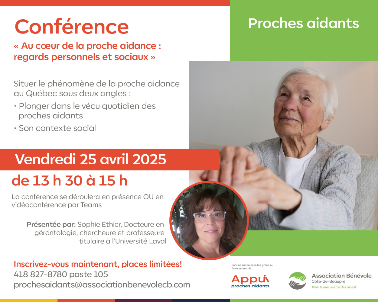  Conférence: Au coeur de la proche aidance: regards personnels et sociaux 